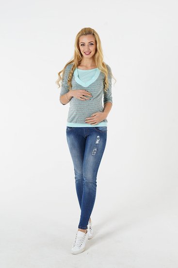 Jeans for pregnant and nursing mothers "To Be" 1163729-5