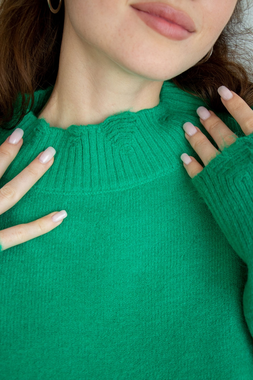 Рваний об'ємний светр для вагітних та майбутніх мам "To Be"