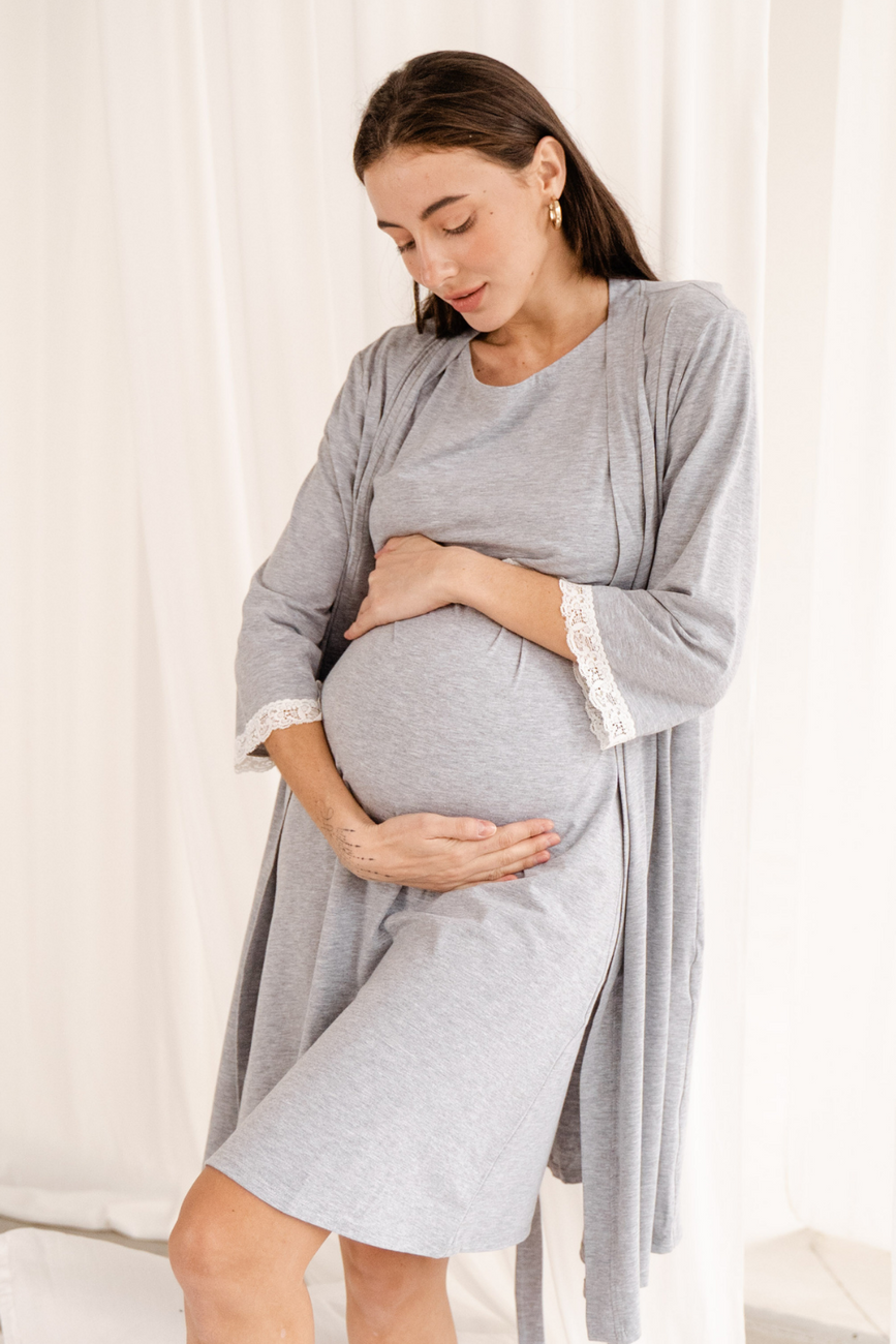 Халат для беременных и кормящих мам "To Be"