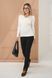 Maternity leggings, black, made of thick, warm knitwear