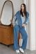 Warm fleece suit for pregnant and nursing women, dark blue