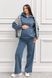 Warm fleece suit for pregnant and nursing women, dark blue