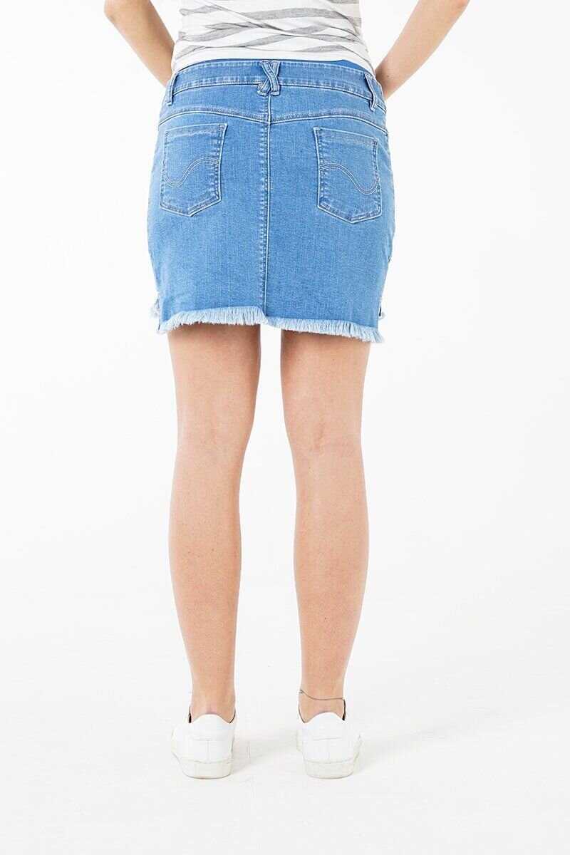 Denim skirt for pregnant and nursing mothers "To Be" 4064678-11