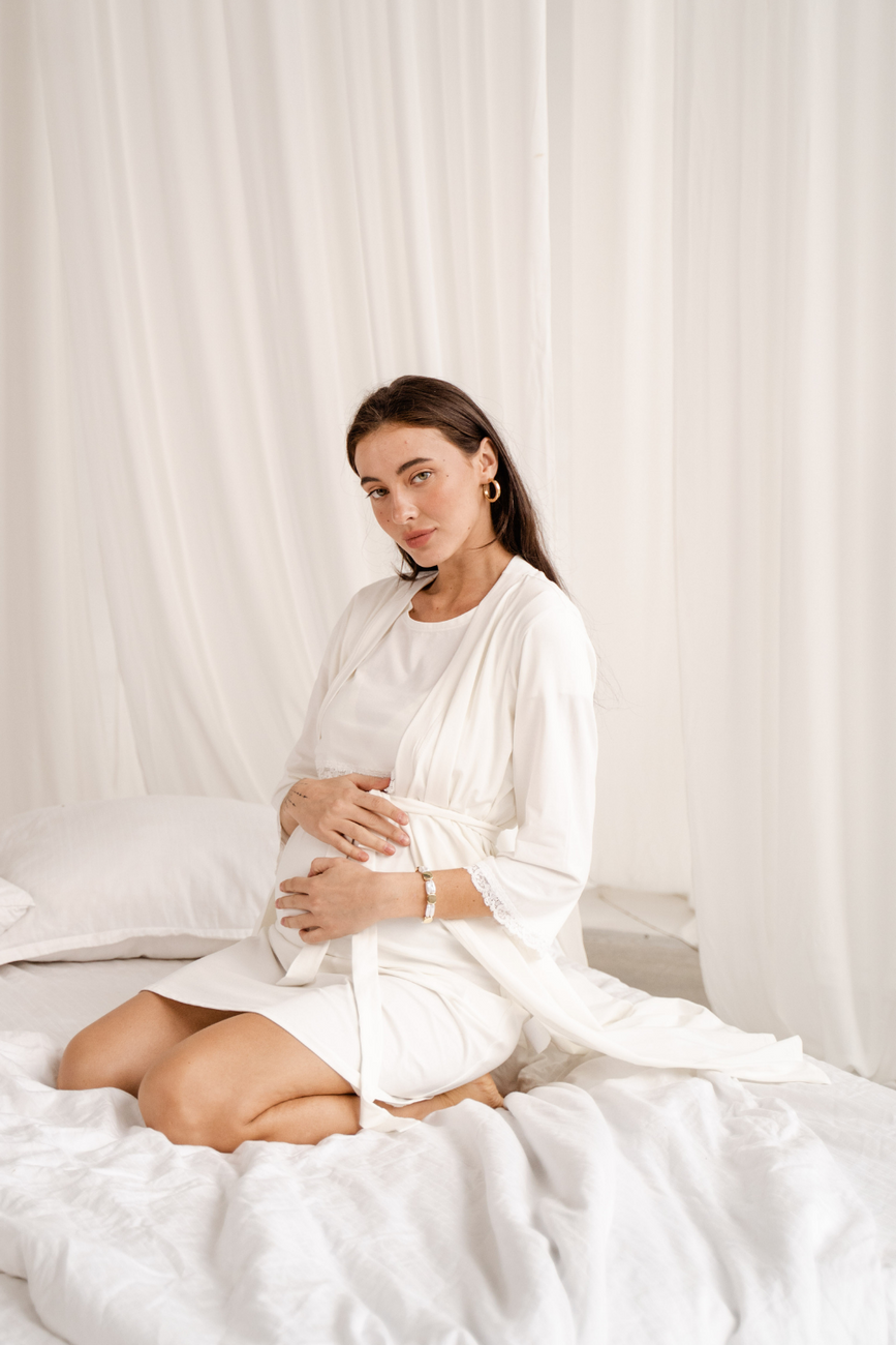 Bathrobe for pregnant and nursing mothers "To Be" 3057041
