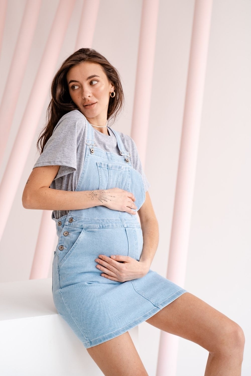 Сарафан джинсовий для вагітних, майбутніх мам "To Be"