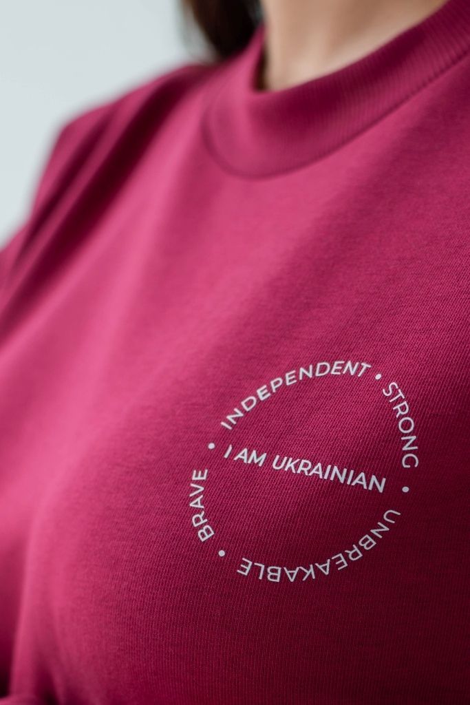 Світшот-туніка для вагітних та годуючих трикотаж тринитка колір фуксія