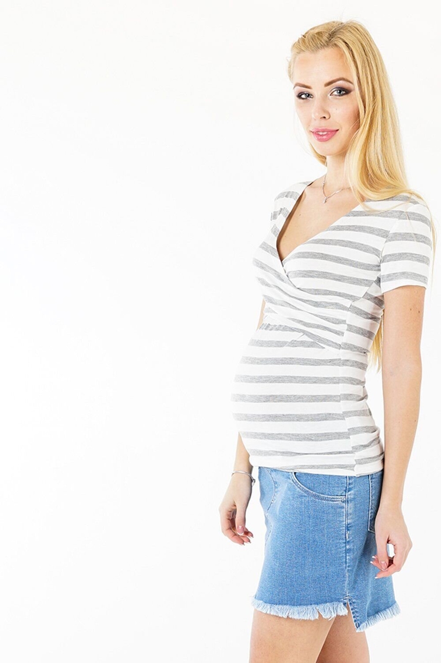 Юбка джинсовая для беременных и кормящих мам "To Be"