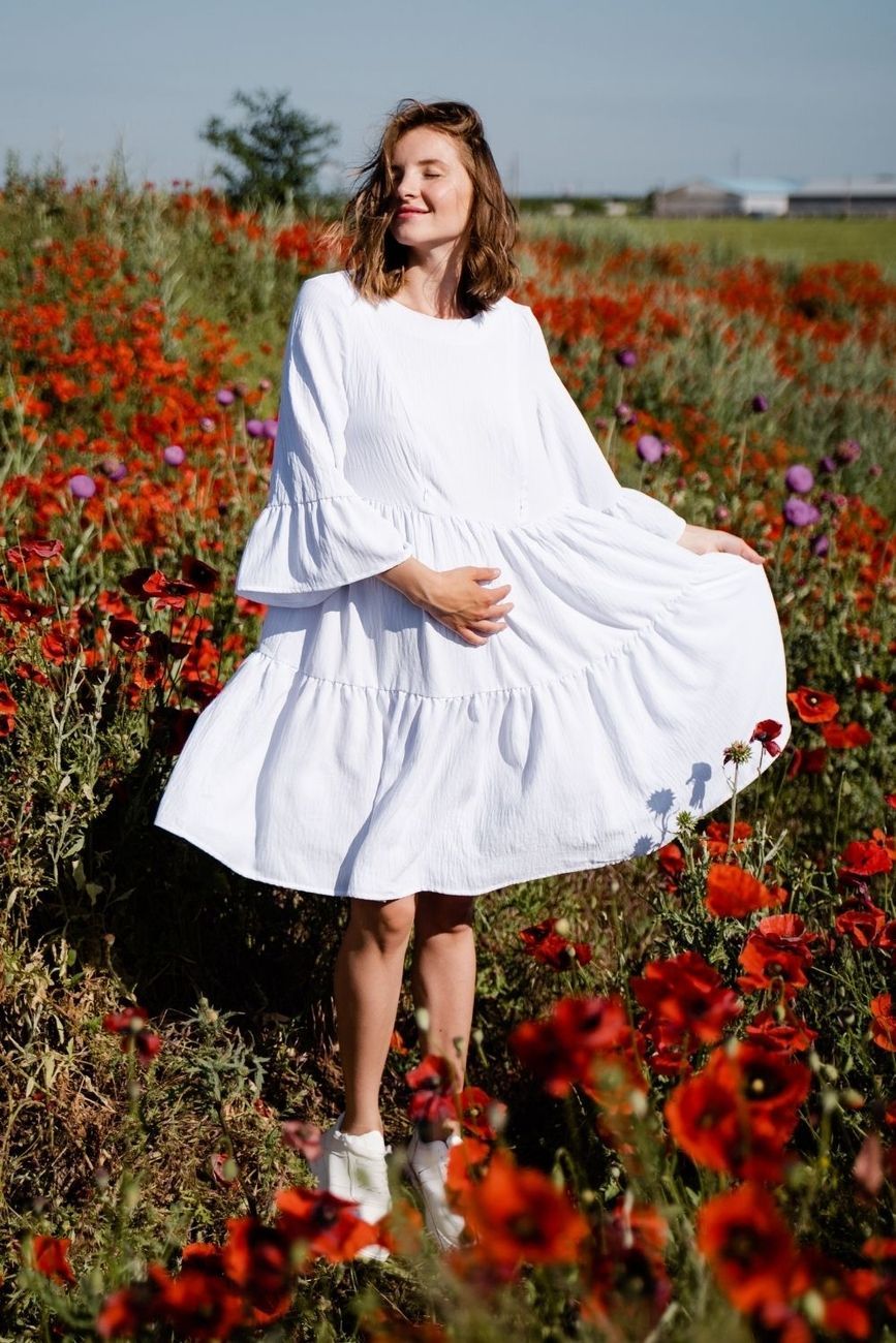 Dress for pregnant and nursing mothers 1459735