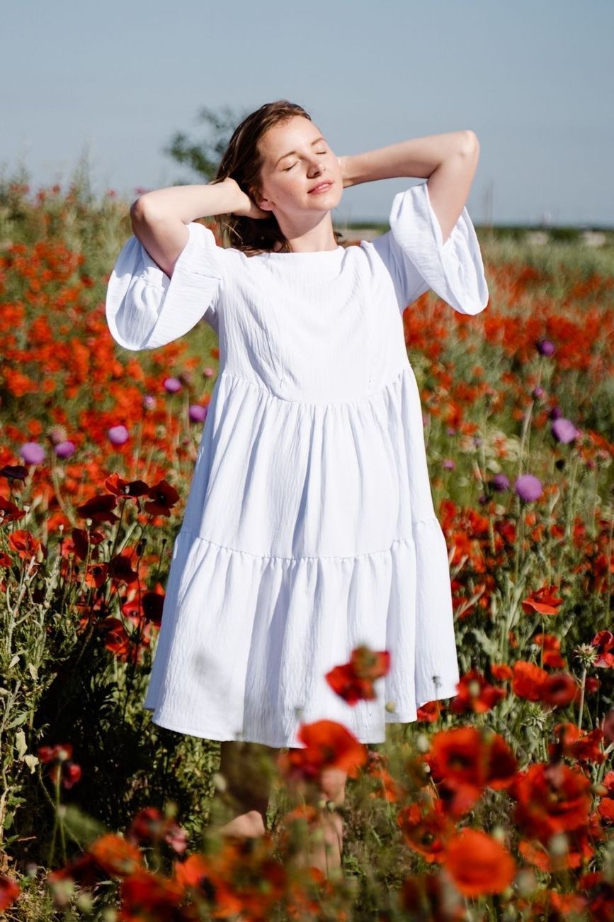 Dress for pregnant and nursing mothers 1459735