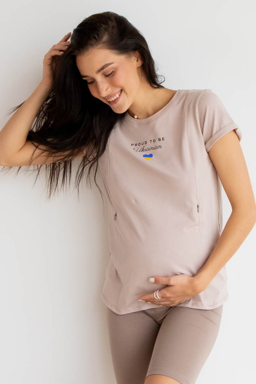 T-shirt for pregnant and nursing mothers "To Be" 3180041-1