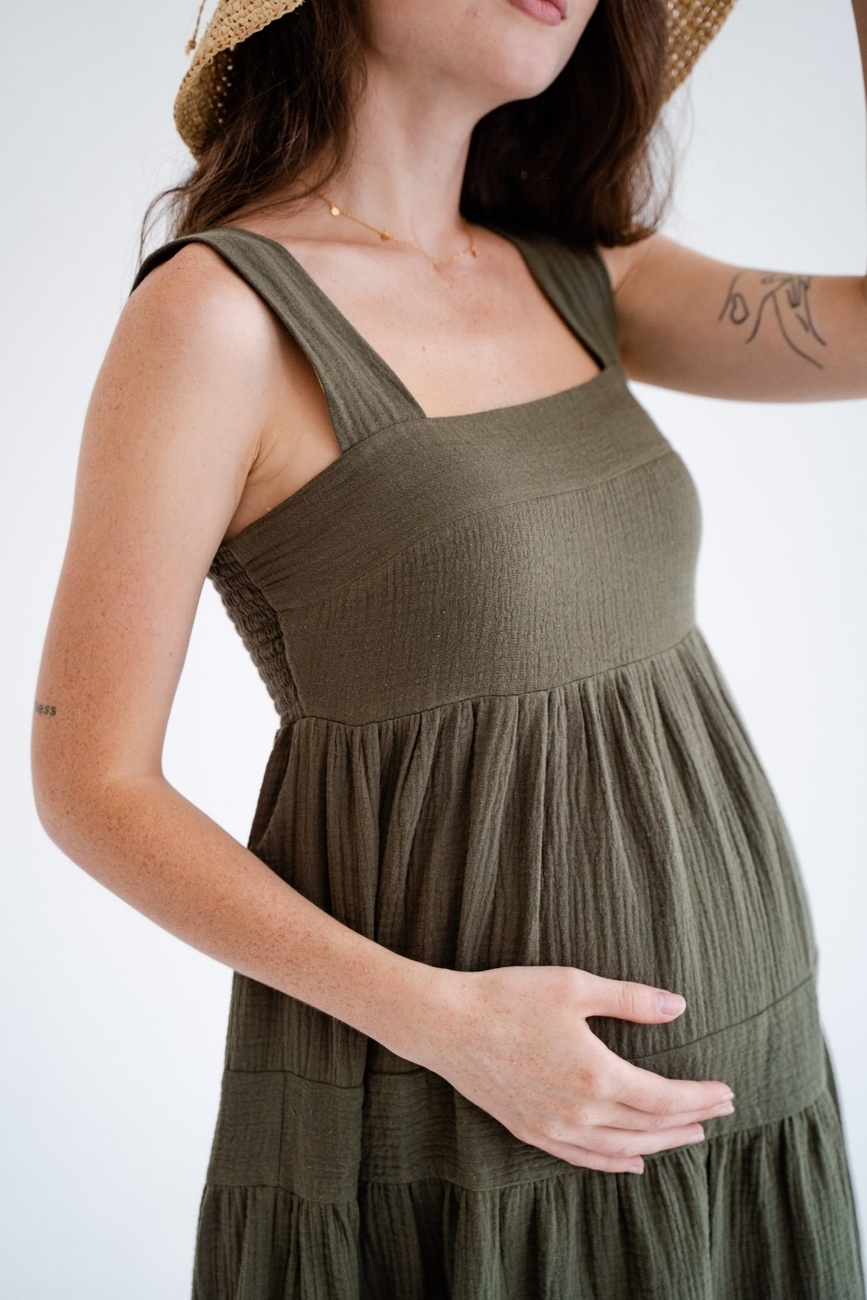 Dress for pregnant and nursing mothers "To Be" 4323746