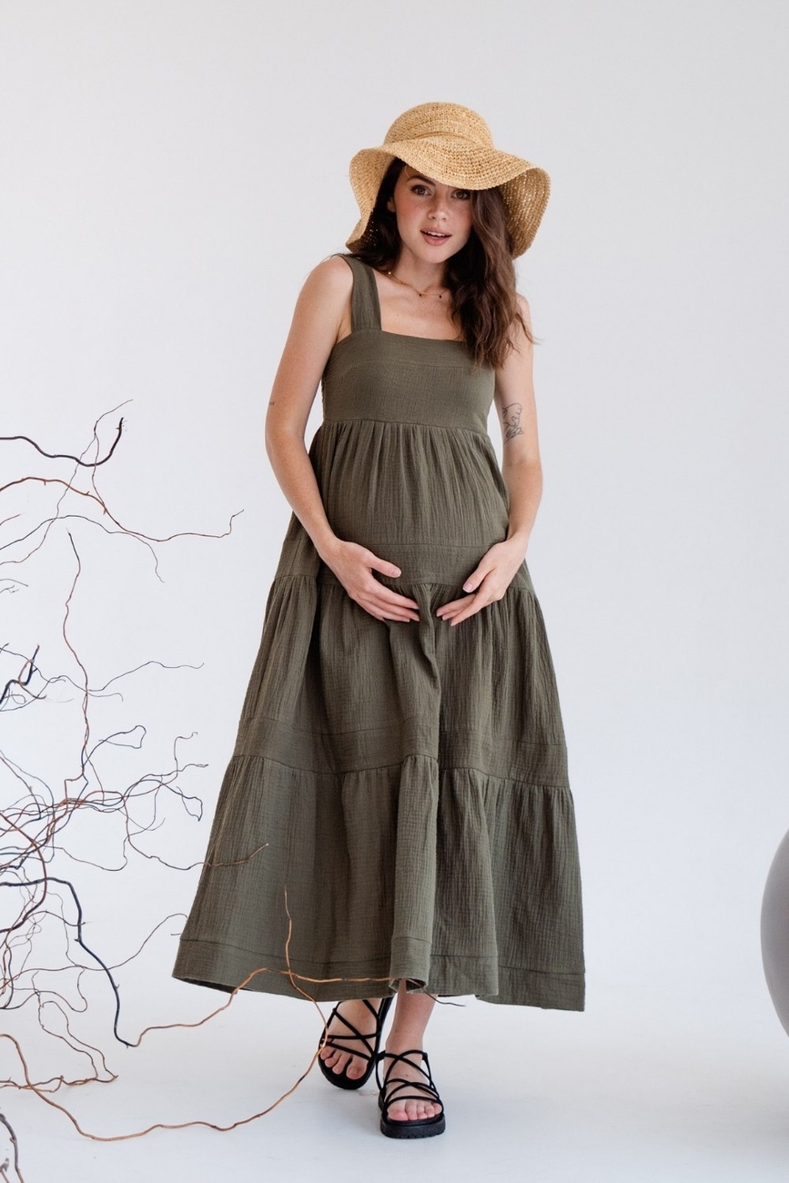 Dress for pregnant and nursing mothers "To Be" 4323746