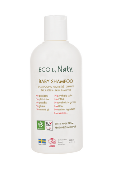 Дитячий шампунь для волосся торговельної марки “ECO BY NATY”. 200мл.