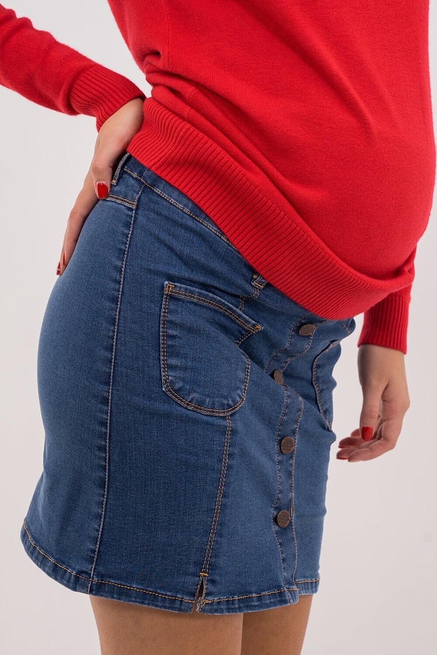 Юбка джинсовая для беременных и кормящих мам "To Be"
