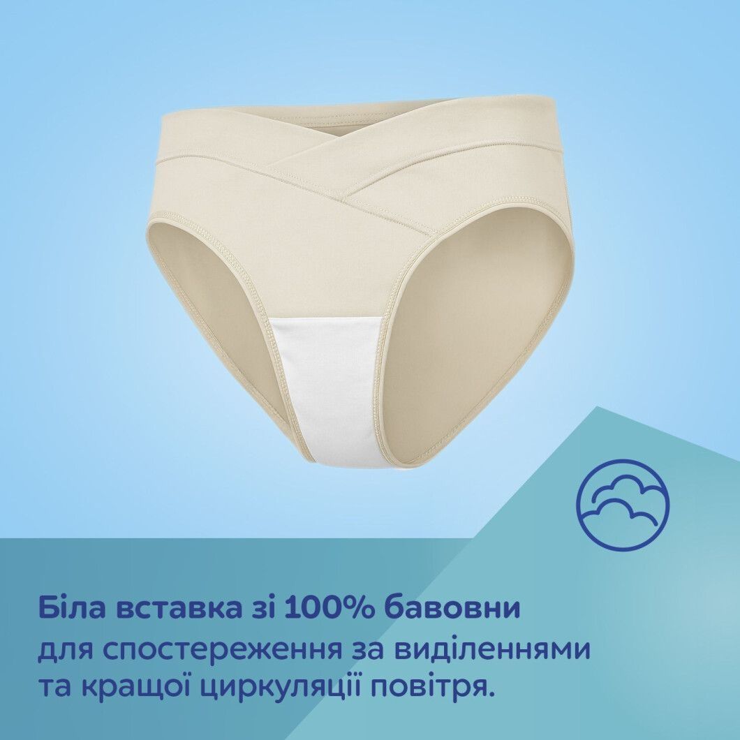 Трусики для вагітних Mum fit під живіт м&rsquo;які та еластичні 2 шт. бежеві та чорні