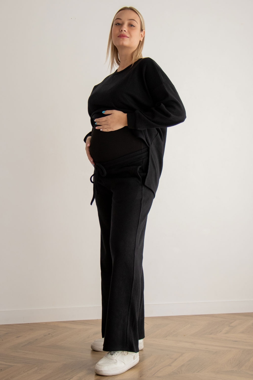 Трикотажний костюм: джемпер та штани палаццо для вагітних, "To Be" 4420153-4