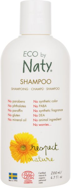 Шампунь для волосся торговельної марки “ECO BY NATY”. 200мл.