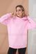 Pink hoodie for pregnant and nursing women, three-thread with fleece