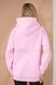 Pink hoodie for pregnant and nursing women, three-thread with fleece