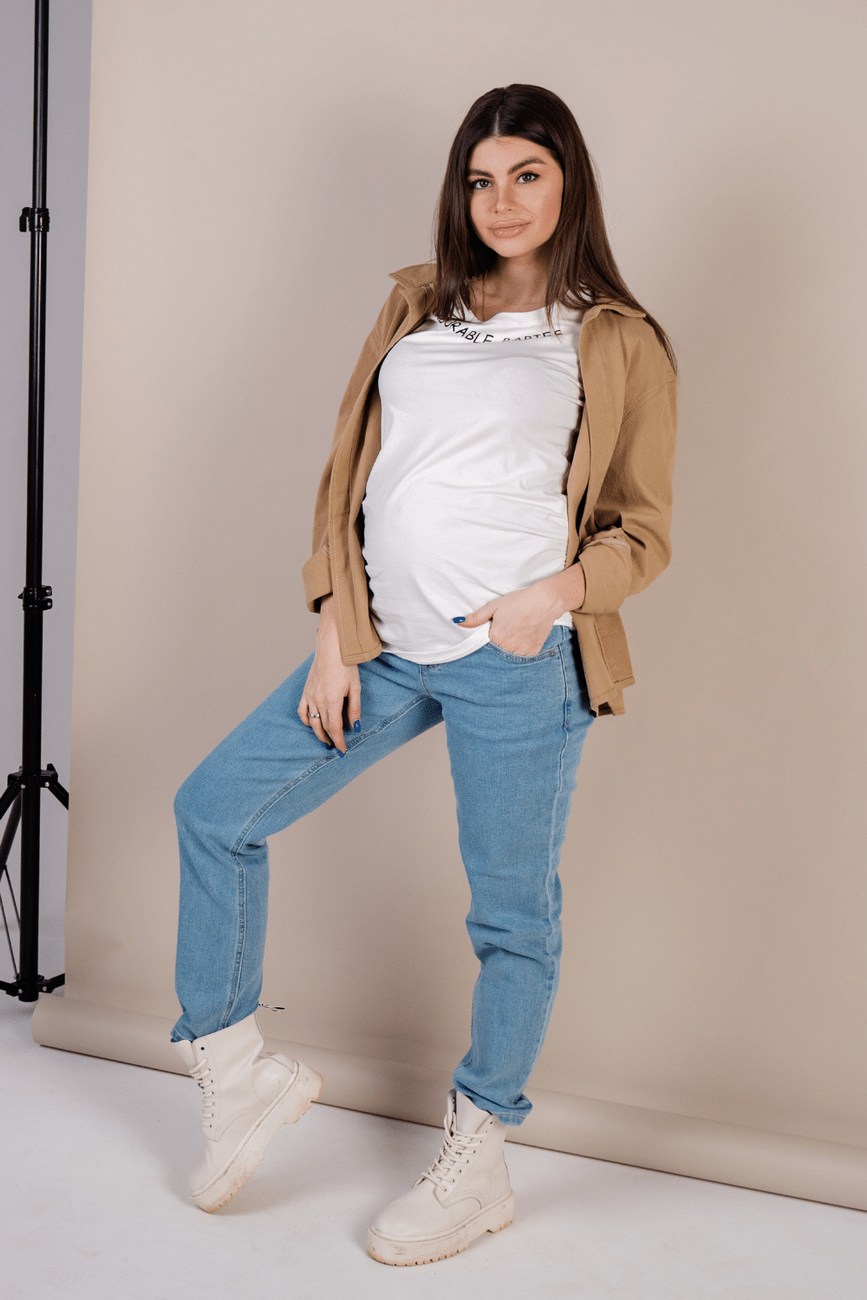 Брюки джинс для беременных и кормящих мам "To Be"