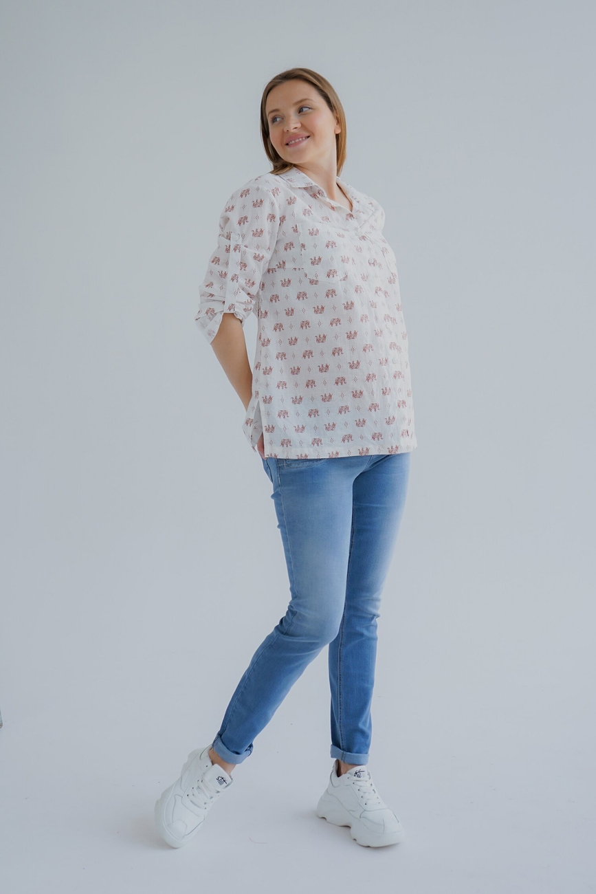 Jeans for pregnant and nursing mothers "To Be" 4191461