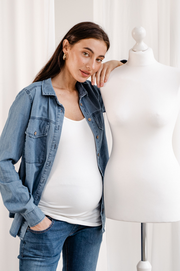 Блуза (Рубашка) для беременных, будущих мам "To Be" 4162463