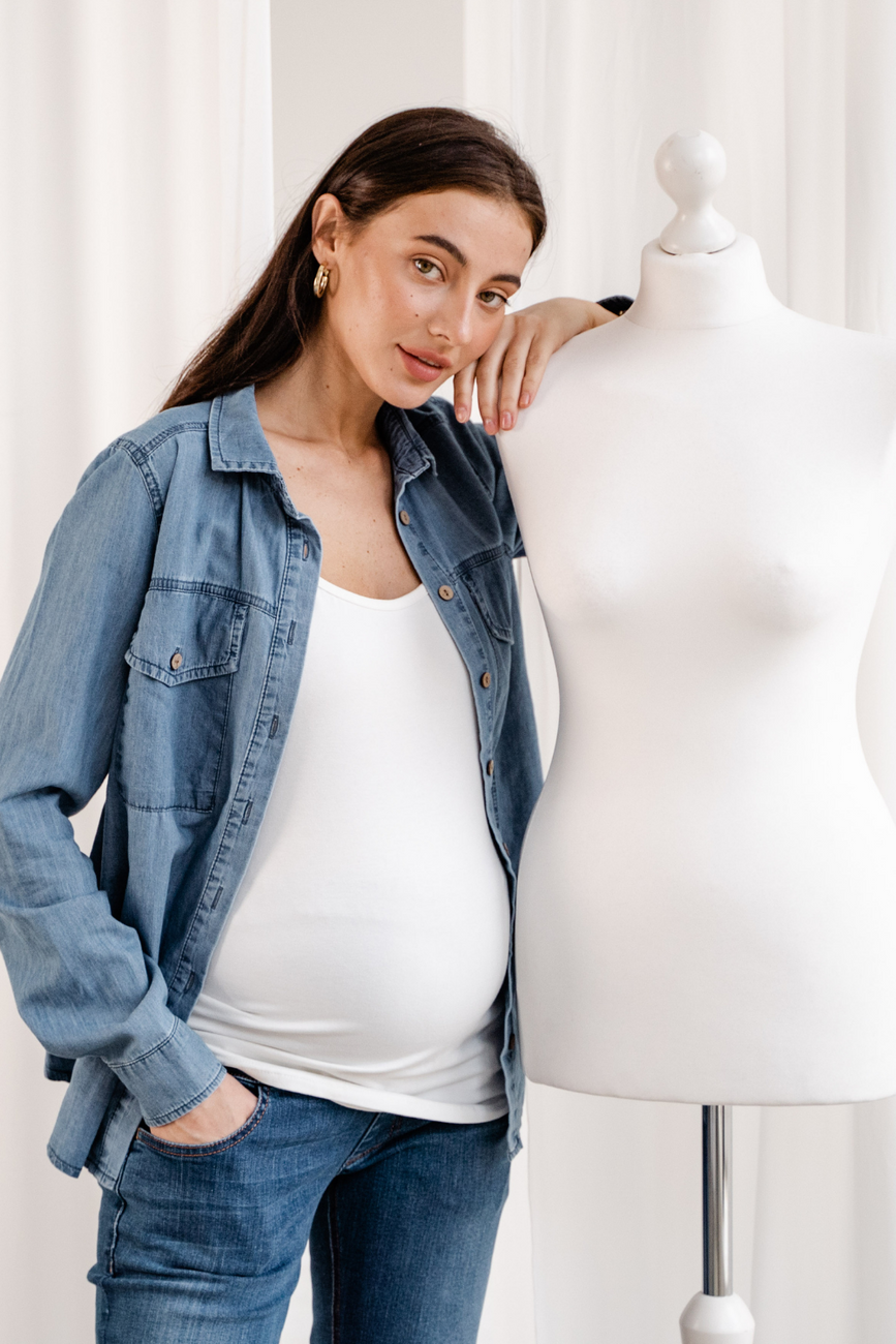 Blouse (shirt) for pregnant and lactating mothers "To Be" 4162463