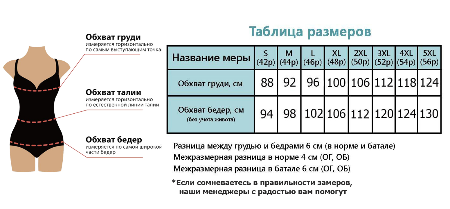 обхват груди для 50 размера фото 17